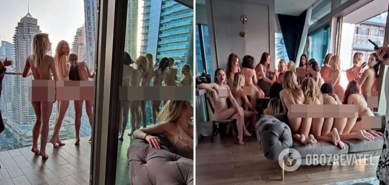 Фотосессия голых моделей в Дубае