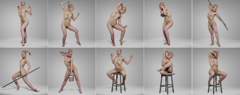 Chubby women nude pose reference