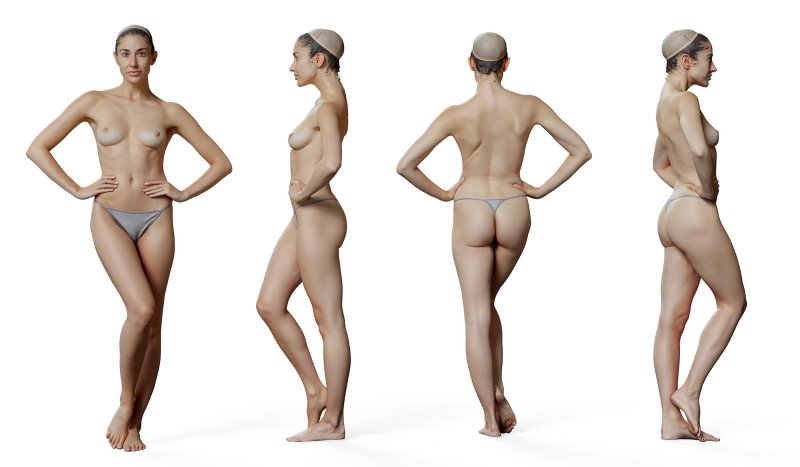 Голые женщины в полный рост