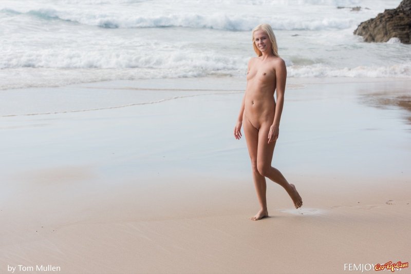 Голая прогулка по пляжу