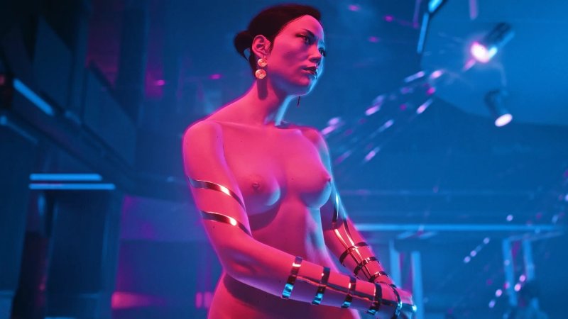 Голые стриптизерши из киберпанка