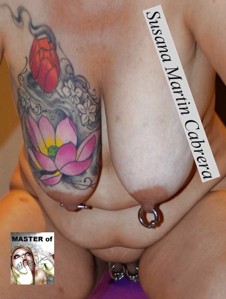 Обвисшие сиськи с пирсингом