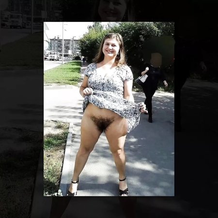 Толстушка без трусов