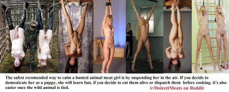 Голые женщины на бойне потрошение