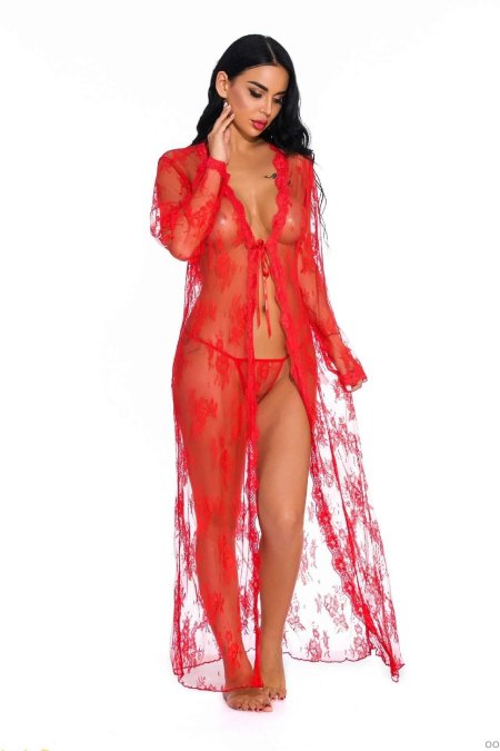 Black transparent Robe