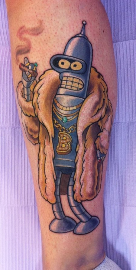 Татуировка Бендера из Футурамы
