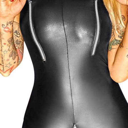 Латексный комбинезон женский на молнии