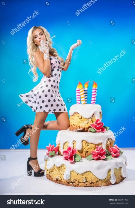 Фотосессия с тортом