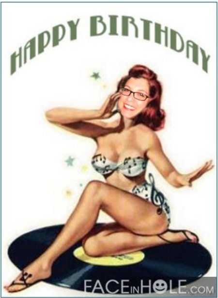 Пин ап открытки с днем рождения