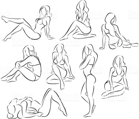 Красивые позы нарисовать