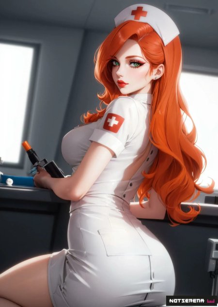 Рыжая девушка арт 18