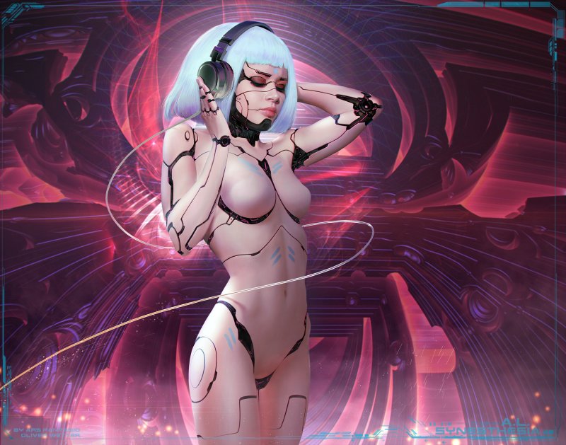 Киборг девушка cyberpunk