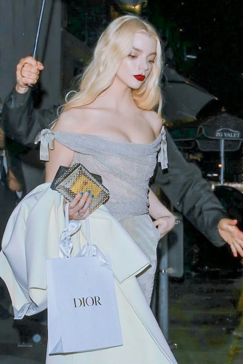 Anya taylor-joy leaves exclusive dior party in los angeles