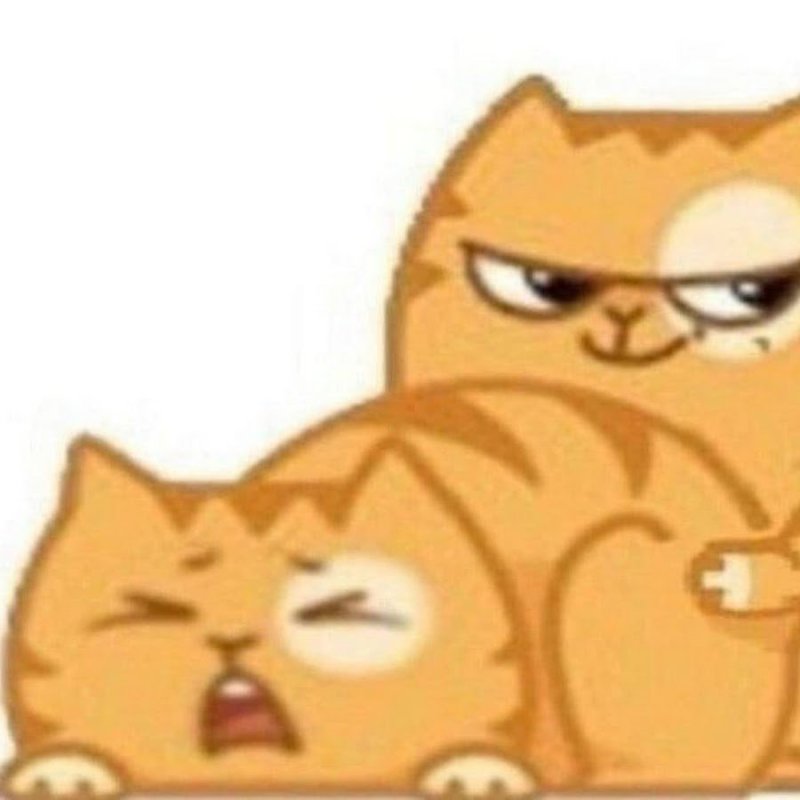 Кот персик стикеры