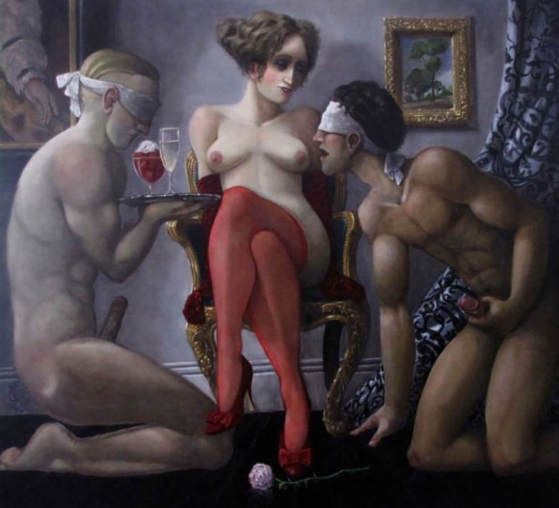 Джона каррена (john currin).порно