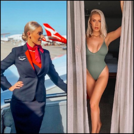 Стюардесса без одежды