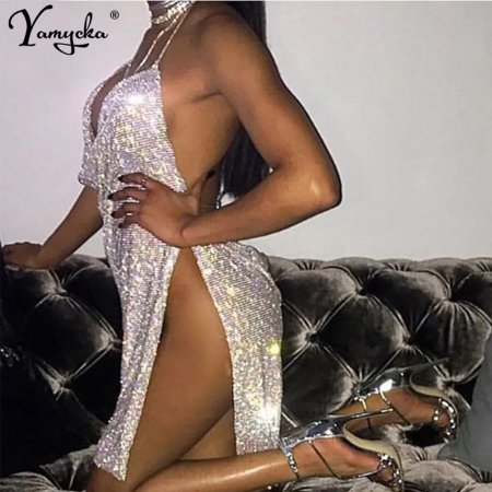Женское блестящее платье yamycka