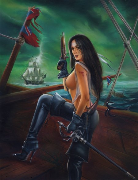 Пиратка рисунок